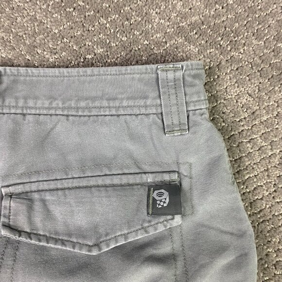 Mountain Hardwear Shorts Men's 32 Gray AOP Canvas Cotton Hiking Outdoor - Picture 3 of 12